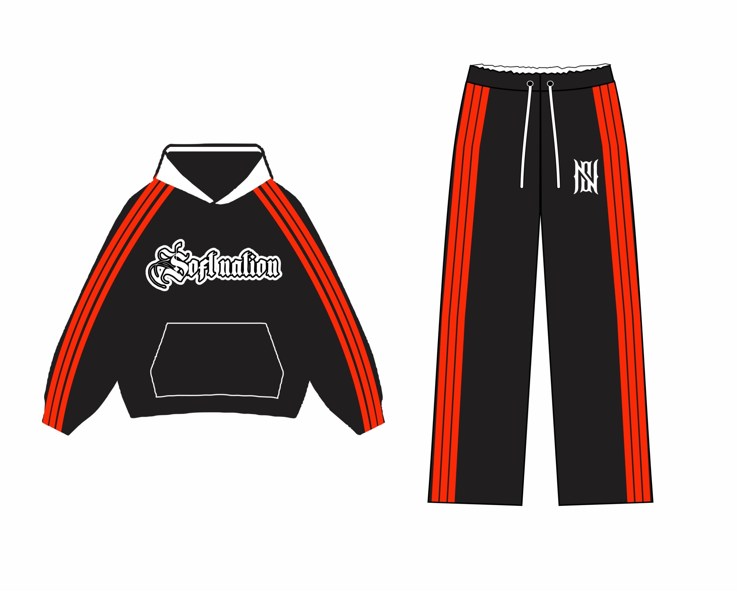 SOFTNATION UP AND DOWN HOODIE